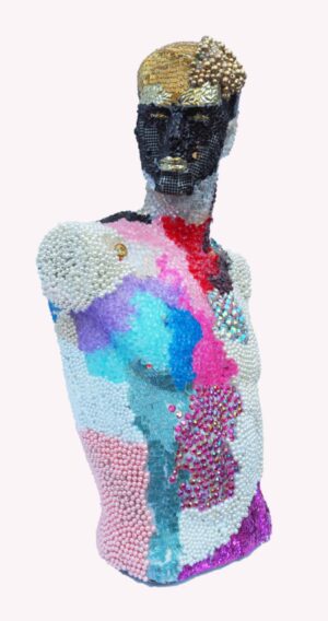 Skulptur "Dandy" von Art Russi - moderne Kunstskulptur über Männlichkeit, Identität und Selbstausdruck
